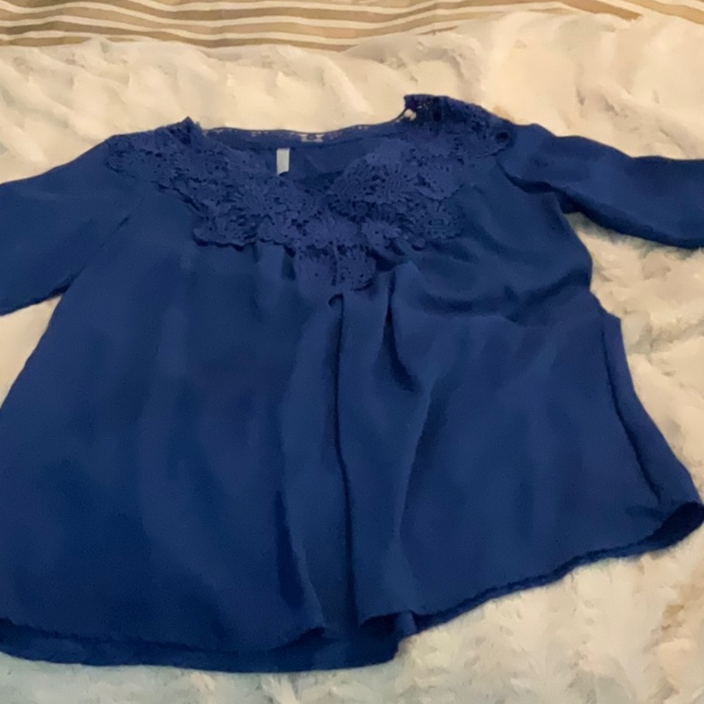 Elegant Blue Women's Top
